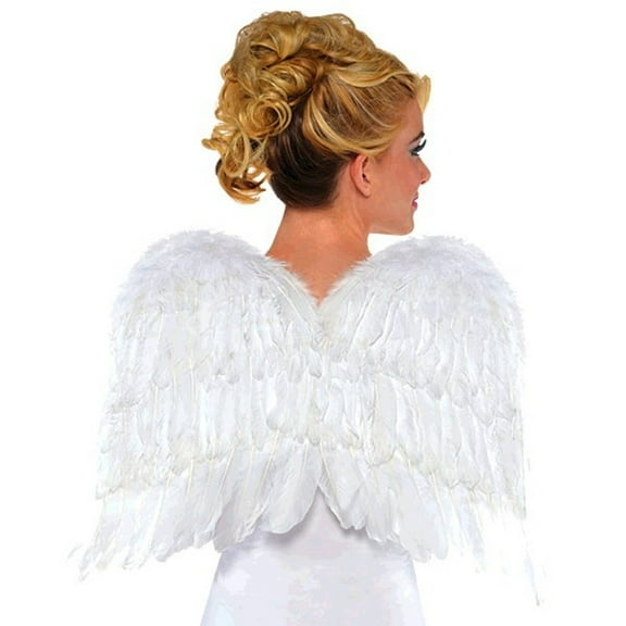 FEATHER WING 22IN WHT