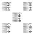 thumbnail image 1 of Decodeary 100PCS Fermeture à Pression en Acier Inoxydable Bouton de Remplacement Press Stud Valise Type1 5Set, 1 of 6