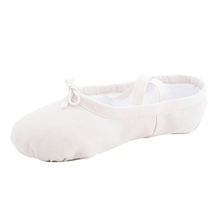 

kpoplk Christmas Slippers For Kids Children Shoes Dance Shoes Warm Dance Ballet Performance Indoor Shoes Yoga Baby Sneaker(White)