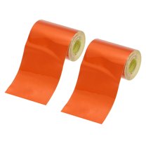 Uxcell 2" x 10 FT Reflective Tape 2 Pack High Visibility Waterproof Conspicuity Outdoor Safety Warning Tape for Trailer Truck Car Bike Orange