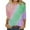 Green, variant on Diufon Womens Plus Size Pullover Tops Round Neck Long Sleeve Blouses Casual Solid Color Tees