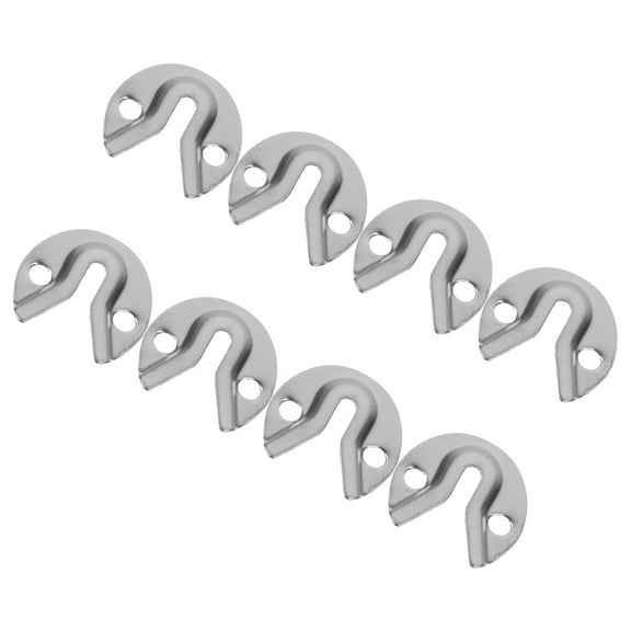 Hemoton 8pcs Iron Keyhole Hanger Picture Frame Hook Heavy Duty Metal Keyhole Bracket Picture Frame Hanging Kit For Wall Mounting Mirrors Photo Artwork