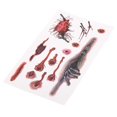 thumbnail image 3 of For Halloween Stitched Wound Tattoo Sticker Temporary Party Scary Halloween Decor, 3 of 4