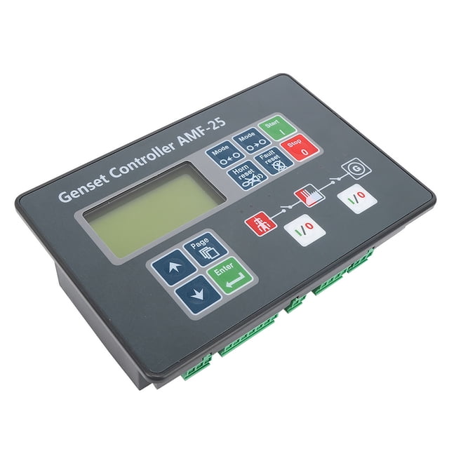 Générateur Diesel AMF-25 Contrôleur de Démarrage Automatique avec Écran LCD - Grand Entrée 8-35V DC, Protection Configurable & Connectivité J1939