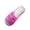 Hot Pink, variant on Women's Scuff Slippers Open Toe Slide On Anti Slip Winter Home Slippers Pink 5.5