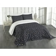 thumbnail image 3 of Ambesonne Spaceship Quilted Bedspread Set 3 Pcs, Stars Aliens Planets, King Size, Multicolor, 3 of 5