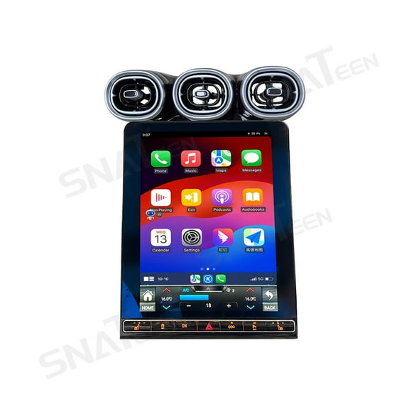SNATEEN 12.1 inch Android Car Radio Multimedia Player for Mercedes-Benz GLC/C-Class 2015-2022 Stereo Upgrade Carplay Touch Screen GPS Navigation Universal Head Unit Audio Display Receiver
