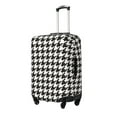 thumbnail image 2 of Easygdp Houndstooth Black And White Print Elastic and Washable Suitcase Protective Cover with Hidden Zipper Fits 18-32 inch Luggage -X-Large, 2 of 9