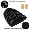 thumbnail image 3 of joogoo White Polka Dots Beanie Hats Cuffed Winter Warm Knit Thick Beanies, 3 of 7