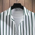 thumbnail image 6 of JAJAHO Mens Button Up Shirts Summer Striped Short Sleeve Casual Beach Collared Regular Fit Business Dress Shirts Classic Tops, 6 of 7