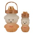 thumbnail image 2 of Copa De Agua Juego de tazas deportivas de 1300ML + 350ML, tetera de viaje con paja de oso lindo degradado (marrón blanco) Tmvgtek Para Estrenar, 2 of 6