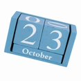 thumbnail image 2 of Vintage Wooden Desk Calendar, Wooden Block, Month and Date Display, Home Office Decor, Blue, 2 of 4