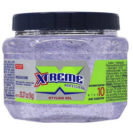 Xtreme Professional Extreme Hold Hair Gel Clear Jar, (Best Gel For Faux Hawk)