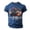 Navy, variant on Mens Summer Tops Short Sleeve American Independence Day Print Spring T Shirts Casual Crew Neck Trendy Tees