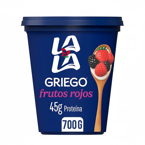 Yogurt batido Lala Griego frutos rojos 700 g