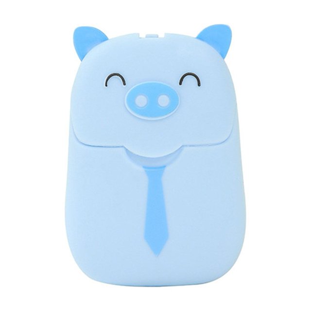LCXmlly Sun Umbrella Disposable Hand Washing Sheet Lovely Cartoon Box Water Soluble Foaming Bath Scented Travel Accessory