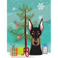 thumbnail image 1 of Christmas Tree And Doberman Flag Garden Size, 1 of 1