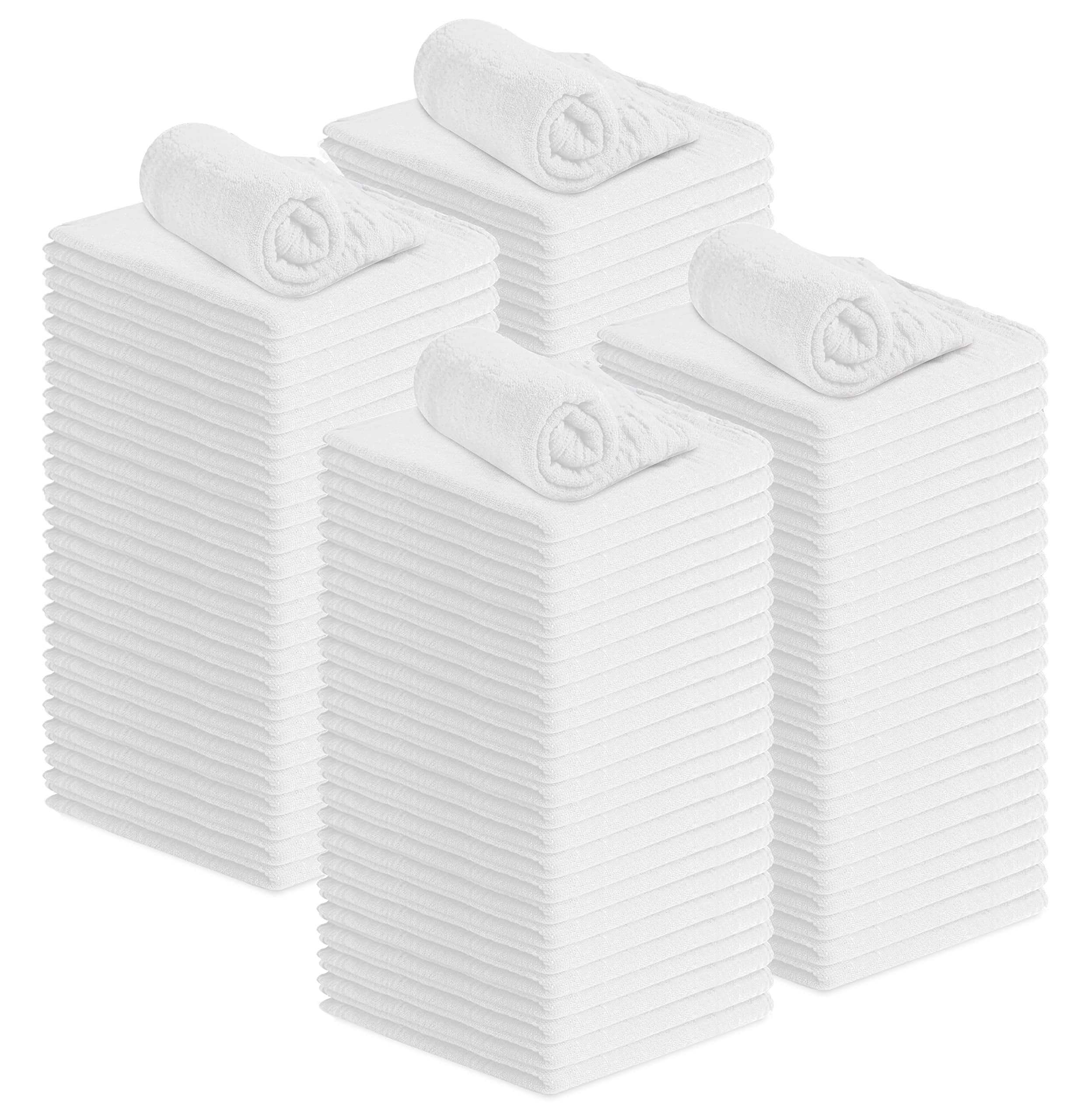 Avalon White Shop Towels (Pack of 100 12x14 Inches) Shop Rags