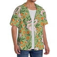 thumbnail image 4 of Cauagu Snake And Floral Men's Short Sleeve Button Down Hawaiian Shirt for Men Bowling Shirts Casual Summer Beach Shirt,Medium, 4 of 6