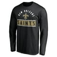 thumbnail image 2 of Men's Black New Orleans Saints Team Arch Knockout Long Sleeve T-Shirt, 2 of 3