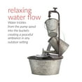 thumbnail image 5 of Alpine Corporation 28" Metal Tiered Garden Tools Outdoor Fountain, 5 of 12