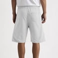 thumbnail image 4 of DDAPJ pyju Birthday Gifts! Workout Gym Shorts for Men Trendy Ripped Short Pants Drawstring Elastic Waist Joggers Summer Casual Bermuda Shorts with Pockets White XL, 4 of 6
