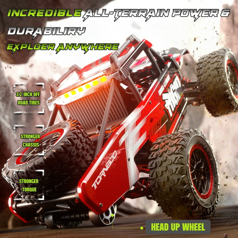 Free Shipping RC Cars 1 14 4WD High Speed Remote Control Truck 60 km h Fast All Terrain Off Road RC Truck Toy Gifts for Kids Adults 2 Batteries Walmart