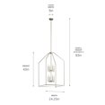 thumbnail image 7 of Madden - Light Brushed Nickel Steel Pendant Light, 7 of 7