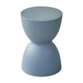 thumbnail image 1 of Lipstore Tabouret Rond pour les Pieds Tabouret Moderne pour Changer de Chaussures pour Chambre de Bébé Salon Salle de Jeux Gris Bleu, 1 of 8