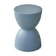 thumbnail image 1 of Taburete pequeño redondo para pies, taburete para cambiar zapatos, asiento sencillo y moderno, otomano versátil. Gris azul, 1 of 9