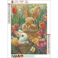 thumbnail image 4 of HsdsBebe Easter DIY Diamond Art Painting Kit, Rabbit Art Craft Gem Painting Adult and Children DIY Full Round 5D Diamond Drill Kit, 4 of 6