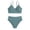 R37-Dark Green, variant on RMGVDSD Girls Swimsuit 2 Piece Bikini Set Solid Color Criss Cross Bathing Suits Beach Swimwear For Big Kids And Summer Pool Party Outfit 9-10 Years