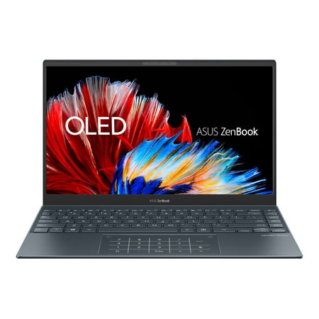 Asus ZenBook 13 13.3" Full HD Laptop, Intel Core i7 i7-1165G7, 16GB RAM, 512GB SSD, Windows 11 Pro, Pine Gray, UX325EA-XH74