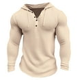 thumbnail image 2 of Men's Performance Running Hooded T Shirt Lightweight Sports Pullover Long Sleeve Training Warm Athletic Top Men's Oversized Tee Summer Tops Streetwear, 2 of 3