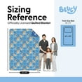 thumbnail image 7 of Bluey Berry Plaid Twin/Full Reversible Microfiber Quilted Blanket, 62x90 inches, 7 of 7