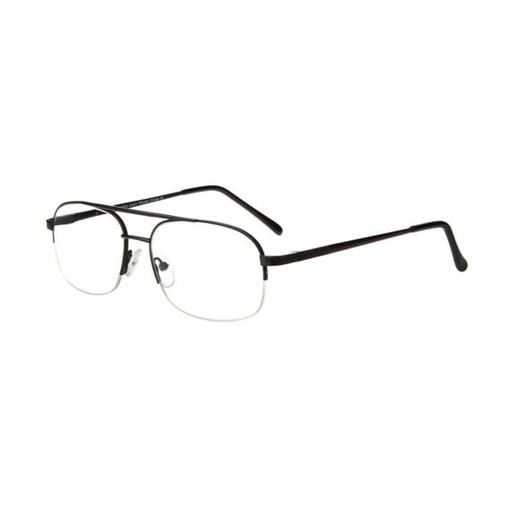NEW HORIZON EYEWEAR Black AHOY Eyeglasses 55mm with Case