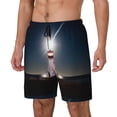 thumbnail image 2 of Fotbe Peggy's Cove Lighthouse Men’s Swim Trunks Quick Dry Swim Shorts Board Shorts with Mesh Lining-Medium, 2 of 9