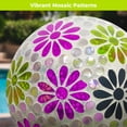 thumbnail image 5 of Briarwood Lane Pink and Green Floral Solar LED Glass Gazing Ball, 5 of 8