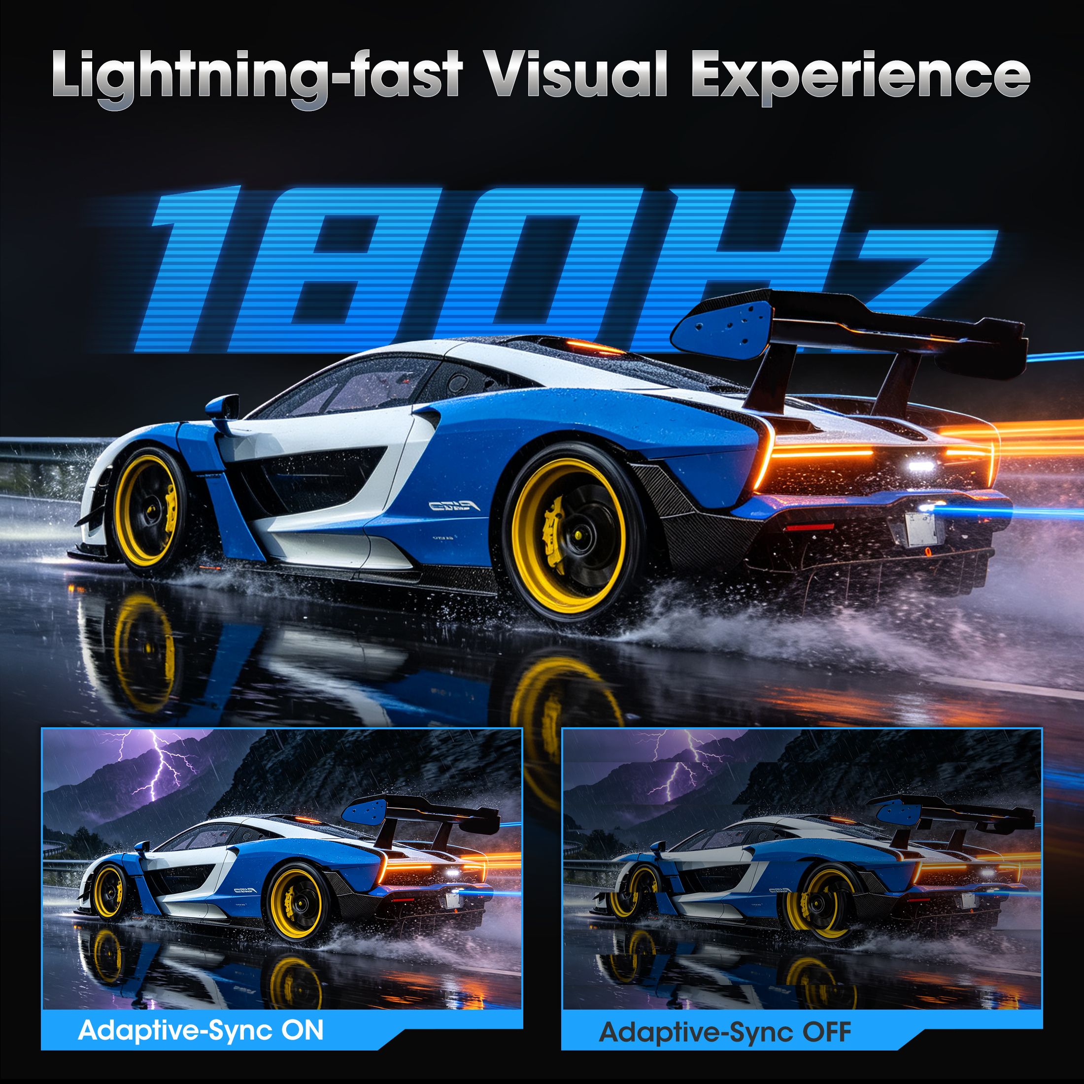 KOORUI 24" 180Hz Curved Gaming Monitor, Black photo 3