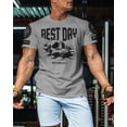 thumbnail image 3 of Gymish Rest Day Workout T-Shirt for Men, Funny Gym Shirts, Lifting T-Shirt, Deadlift Tee, Men's Gym Shirt, Workout Tops, Powerlifting & Bodybuilding Tee, 3 of 6