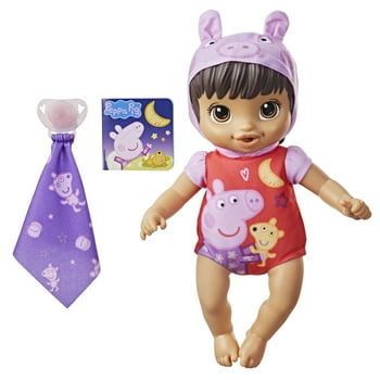 Baby Alive Goodnight Peppa Doll, Peppa Pig Toy, Brown Hair, Walmart Exclusive