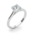 thumbnail image 2 of Empire Jewel 1.7 Ct Cushion Cut Lab Created Diamond Anniversary Band - 14K White Gold Plated Wedding Ring - Solitaire Engagement Ring - Simple Valentine’s Gift for Her, 2 of 3