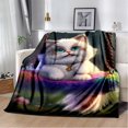 thumbnail image 1 of Couverture Ragdoll Chat Persan Calico Chat Garfield Couverture Douce pour Maison Chambre Lit Canapé Couverture Enfants, 1 of 7