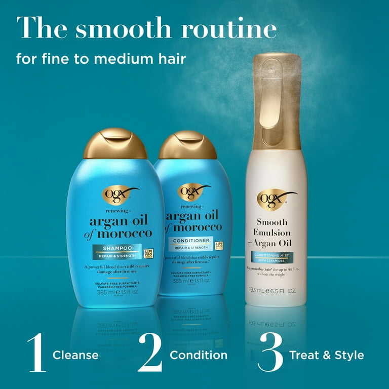 OGX Smooth Emulsion + Argan Oil Conditioning Hair Mist, 6.5 fl. oz