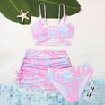 thumbnail image 2 of CAUYDY Kids Girls Bikini Set 2 Piece Children Swimsuit with Cover Up Bathing Suit for Kids 2T 3T 4T 5T 6T 7T 8T 9T 10T 11T 12T Children Girls Summer Swimwear (Sizes 8-9 Years,D01-Pink), 2 of 6