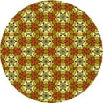 thumbnail image 1 of Ahgly Company Machine Washable Indoor Round Transitional Saffron Red Area Rugs, 7' Round, 1 of 7