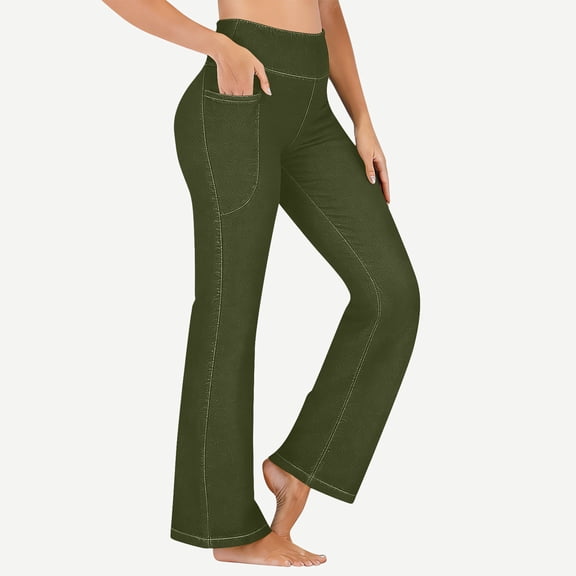 Women's Solid Color Stretch Denim-Like Leggings with Four Pockets for Fitness and Casual Wear