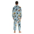 thumbnail image 4 of FORMRS Onesies Pajama for Adults Unisex Hoodie Winter Jumpsuit One Piece Sleepwear, Sizes S-2XL, Cartoon Hockey Pattern, 4 of 7