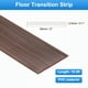 thumbnail image 2 of Tira de transición de piso Uxcell 2" 16.5ft con borde autoadhesivo en color marrón oscuro con textura de madera, 2 of 6