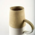 thumbnail image 4 of Mercana Hindley I Small Two-Toned White/Natural Ceramic Jug, 4 of 5